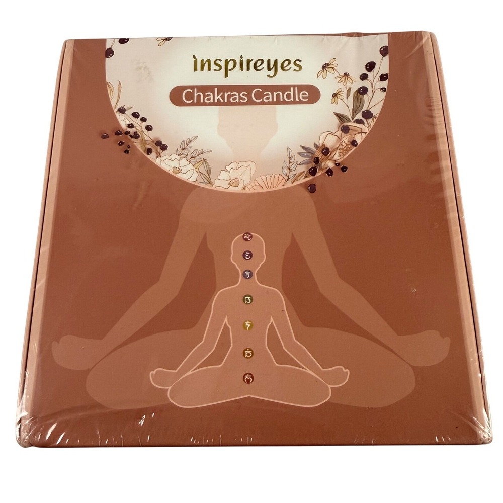 Inspireyes 7 Chakras Candle Set Yoga Meditation Scents IEB001 New